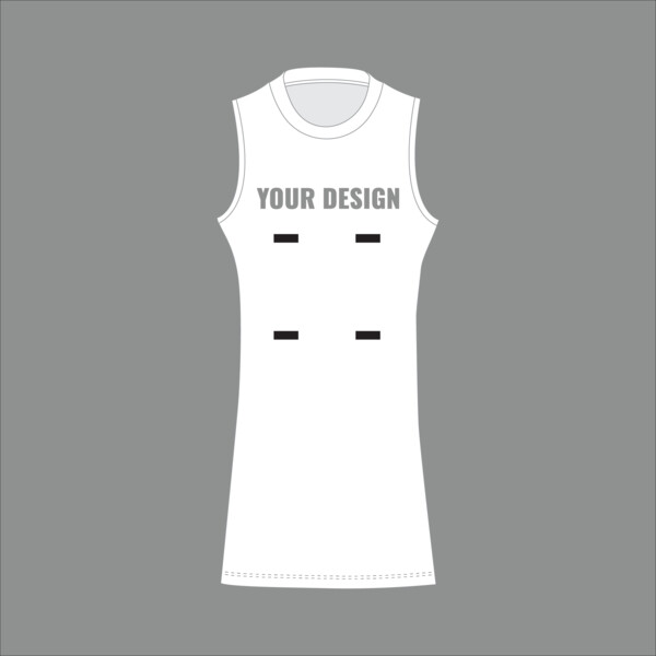CLUB SHOP SURRIDGE (V-Neck, Straight Back) NETBALL VEST - Adult Thumbnail